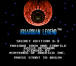 Guardian Legend - Secret Edition